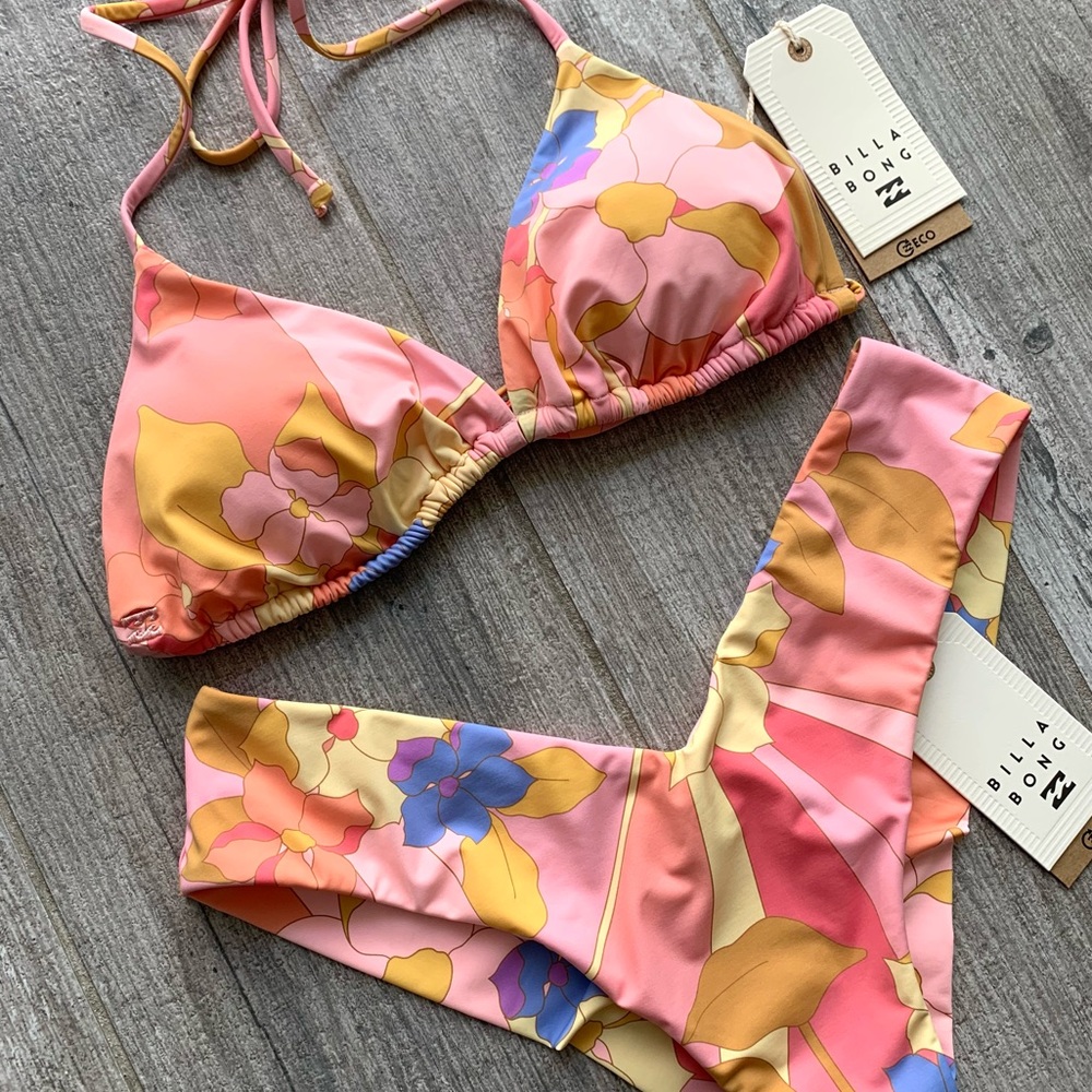 🔥🔥BILLABONG - GROOVY GARDEN SLIDE TRI FIJI SET🔥 - Picture 3 of 6